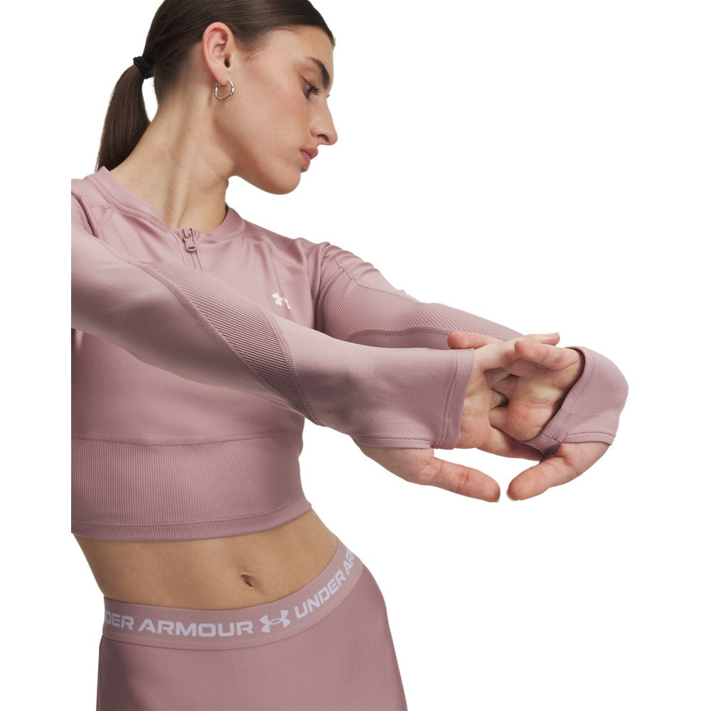 UA HeatGear Rib Long Sleeve T-Shirt 1/4 Zip