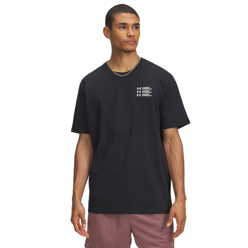 UA Triple Stack Left Chest Logo T-Shirt