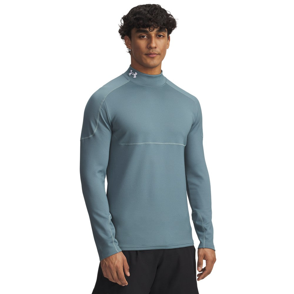 UA Cold Weather Grid Long Sleeve Mock Neck Top