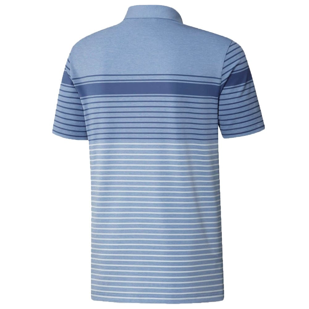 adidas Ultimate365 Engineered Heathered Polo Shirt - Trace Royal/Sky Tint/Light Blue