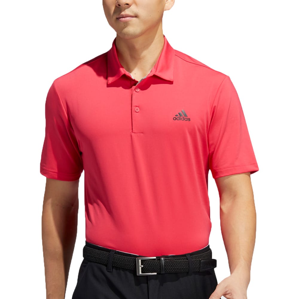 adidas Ultimate365 2.0 Solid Polo Shirt - Power Pink/Black