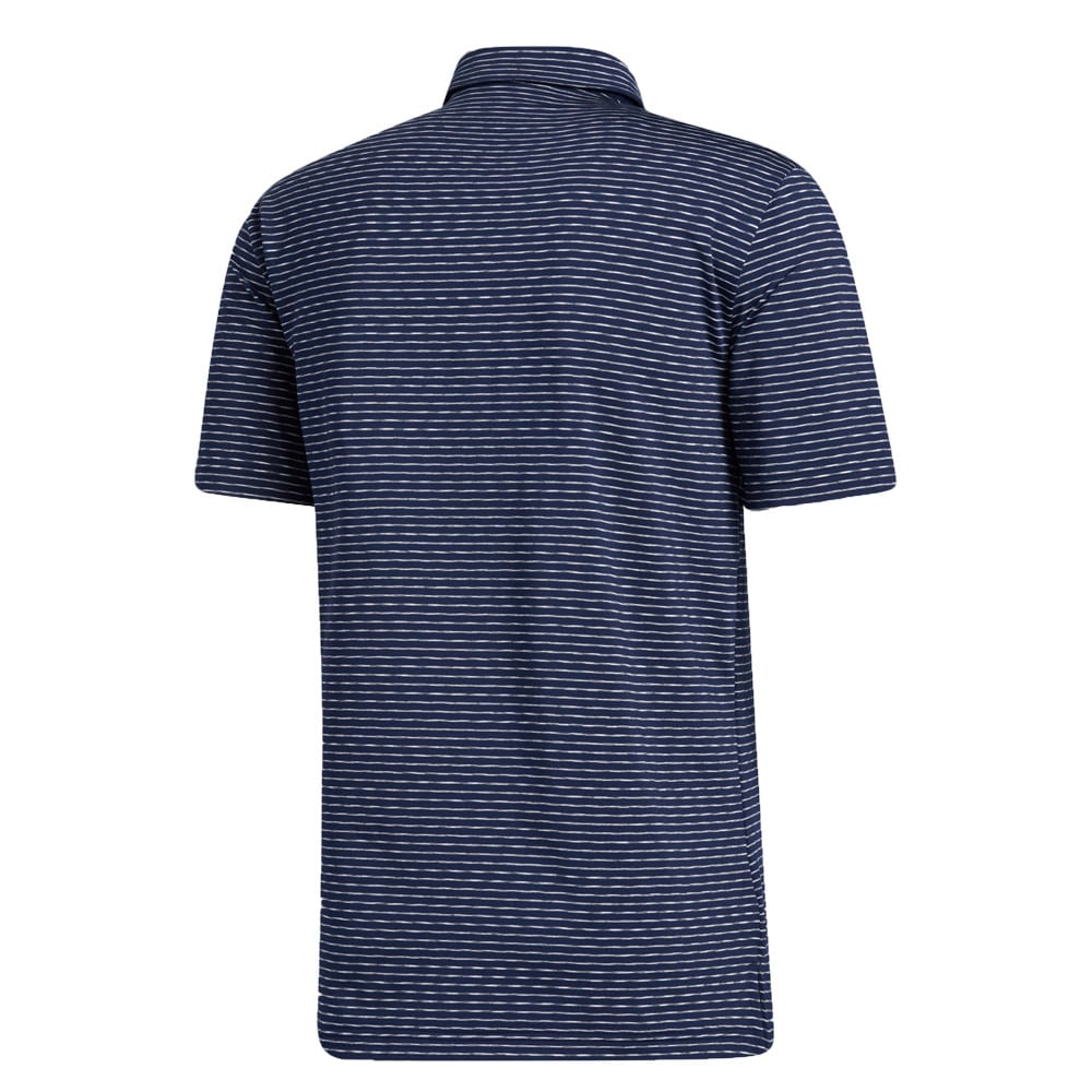 adidas Ultimate365 Space Dye Striped Polo Shirt - Collegiate Navy/White/Legacy Blue